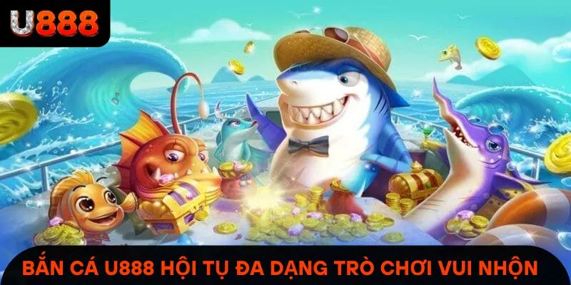 Bắn cá U888 hội tụ đa dạng trò chơi bắn cá vui nhộn & thưởng cao