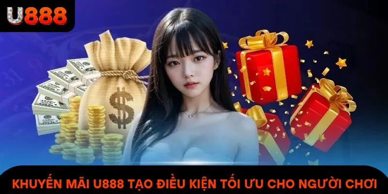 Khuyến mãi U888 tạo điều kiện tối ưu cho người chơi 